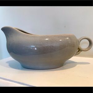 Vintage gravy boat with circle handle